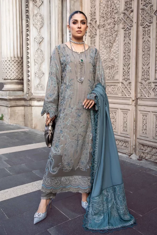 Maria B Linen 23-  Grey DL-1104