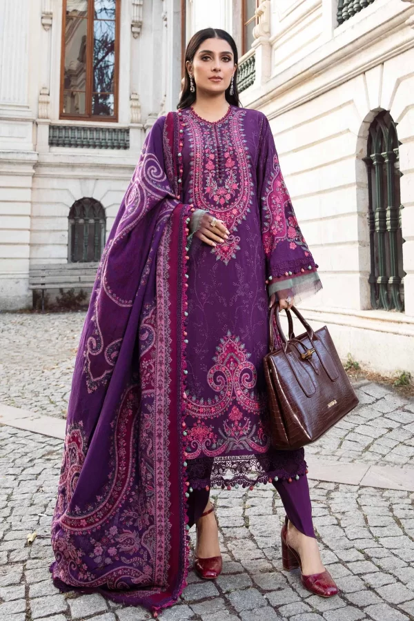 Maria B Linen 23-  Purple DL-1108