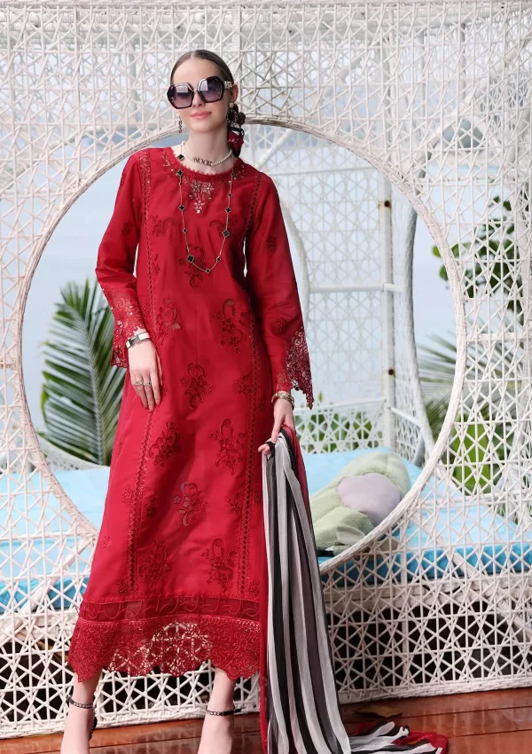 Luxe Printkari Lawn By Saadia Asad- 8-A - Image 3