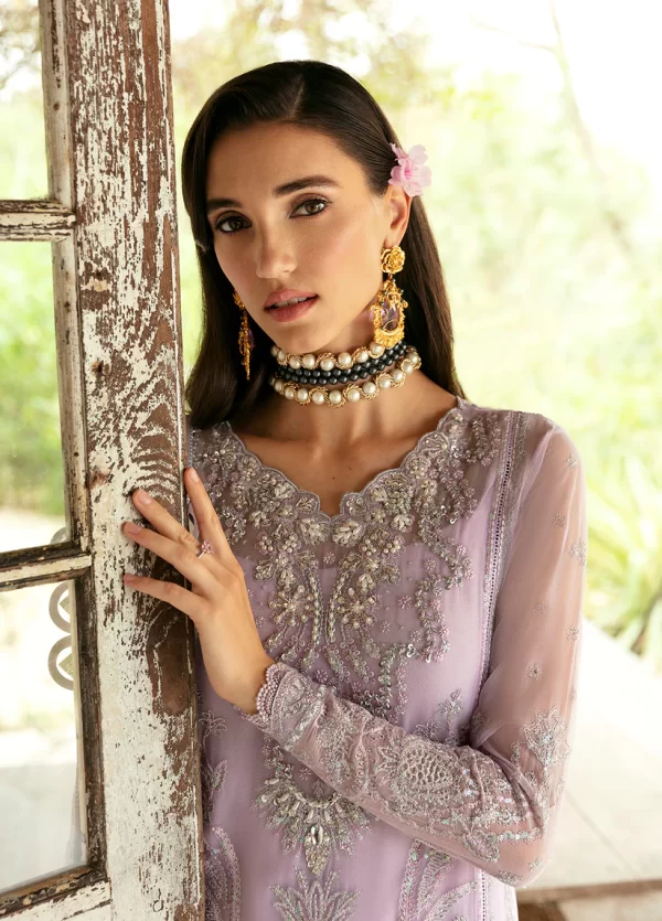 Chant D l'Amour Embroidered Chiffon Eid Collection By Gulaal-VIOLA - Image 2