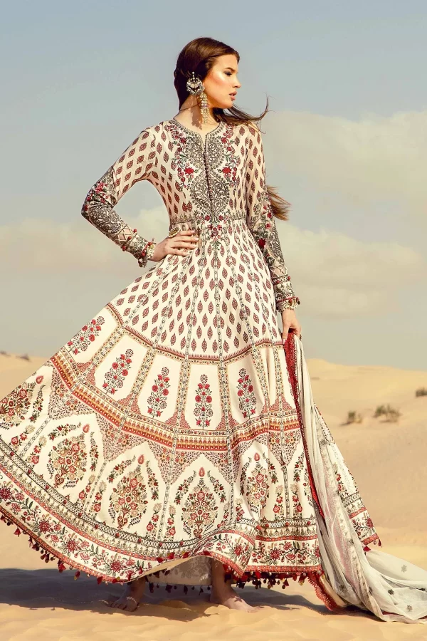 Voyage a'LUXE x Tunisia Luxury Lawn Collection By MARIA.B- D-2412-B - Image 3