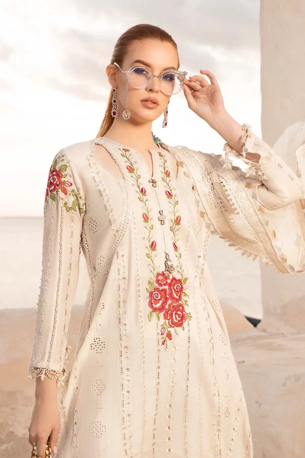 Voyage a'LUXE x Tunisia Luxury Lawn Collection By MARIA.B- D-2412-A - Image 2