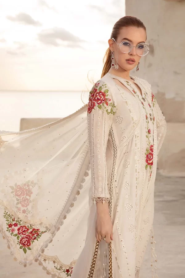 Voyage a'LUXE x Tunisia Luxury Lawn Collection By MARIA.B- D-2412-A - Image 3