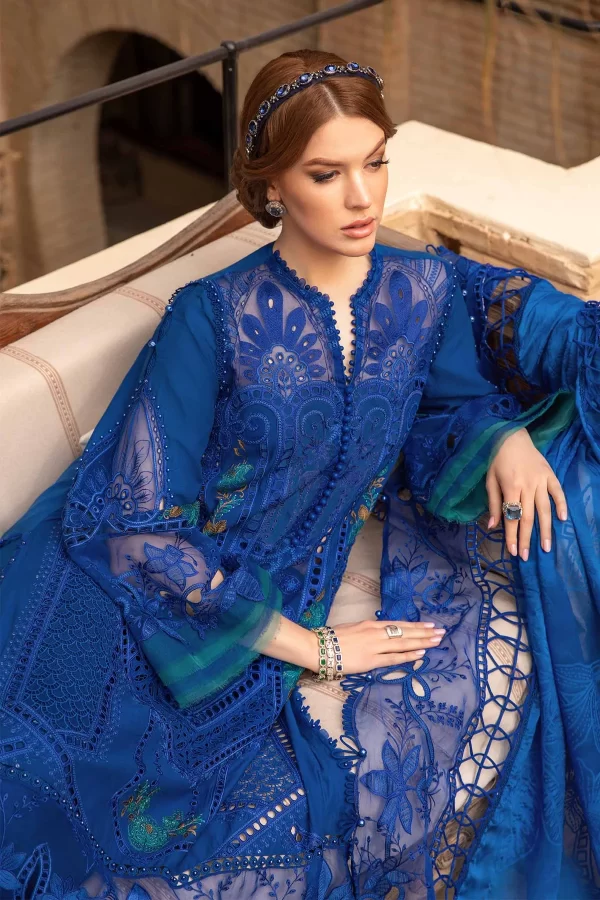 Voyage a'LUXE x Tunisia Luxury Lawn Collection By MARIA.B-D-2404-B - Image 2