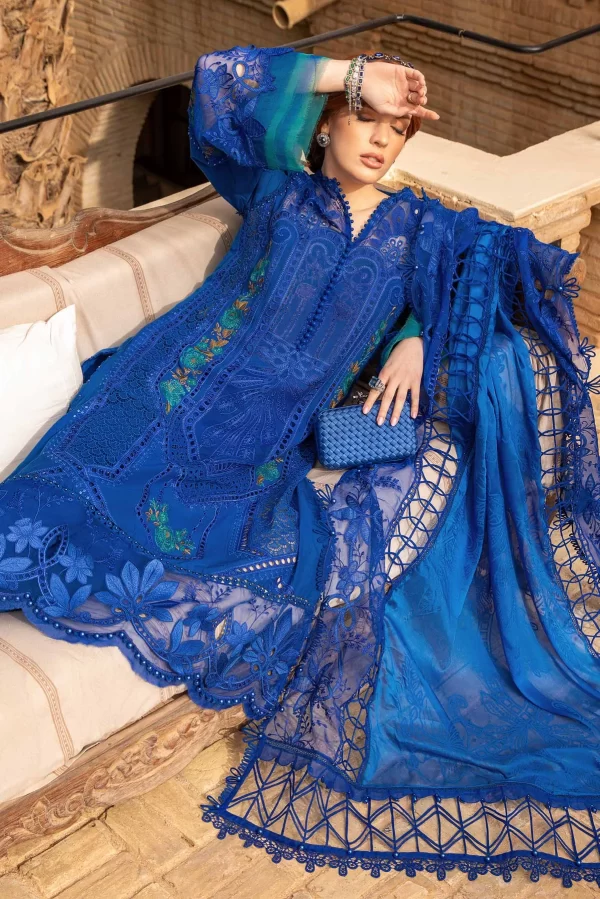 Voyage a'LUXE x Tunisia Luxury Lawn Collection By MARIA.B-D-2404-B - Image 3