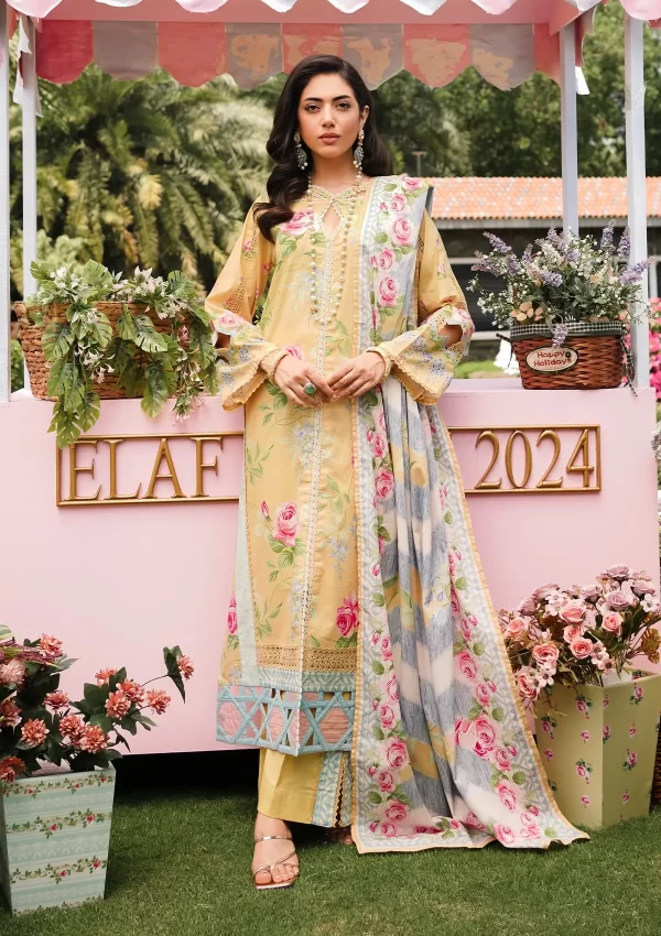 Elaf Prints'24 Lawn Collection By Elaf Premium-Citrus Squad