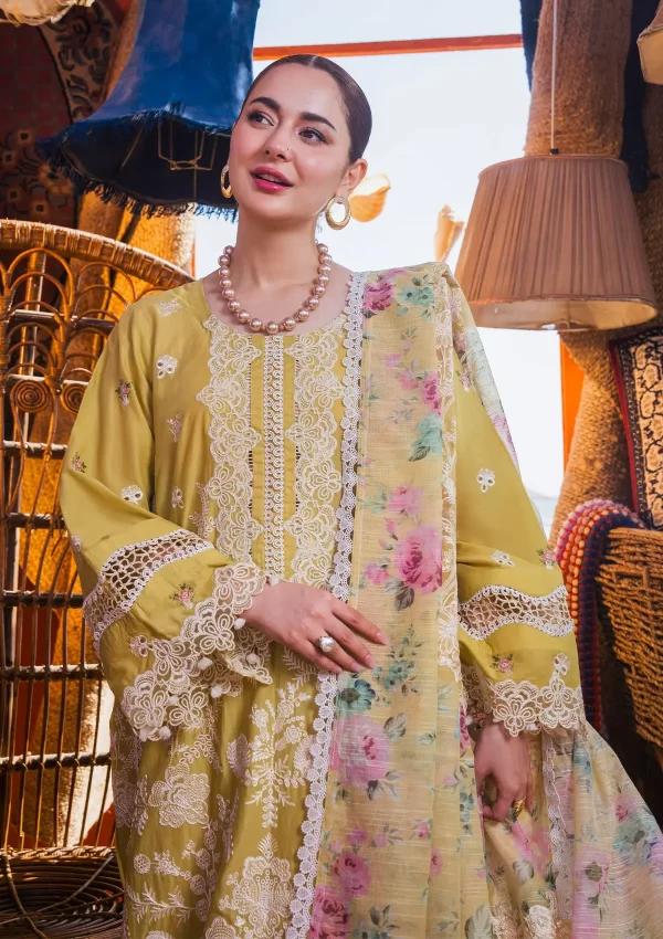 Hai Kuch Festive Lawn Collection By Elaf Premium-Nargis - Image 2