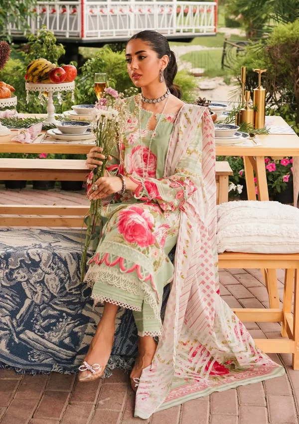 Elaf Prints'24 Lawn Collection By Elaf Premium- Mint To Be - Image 2