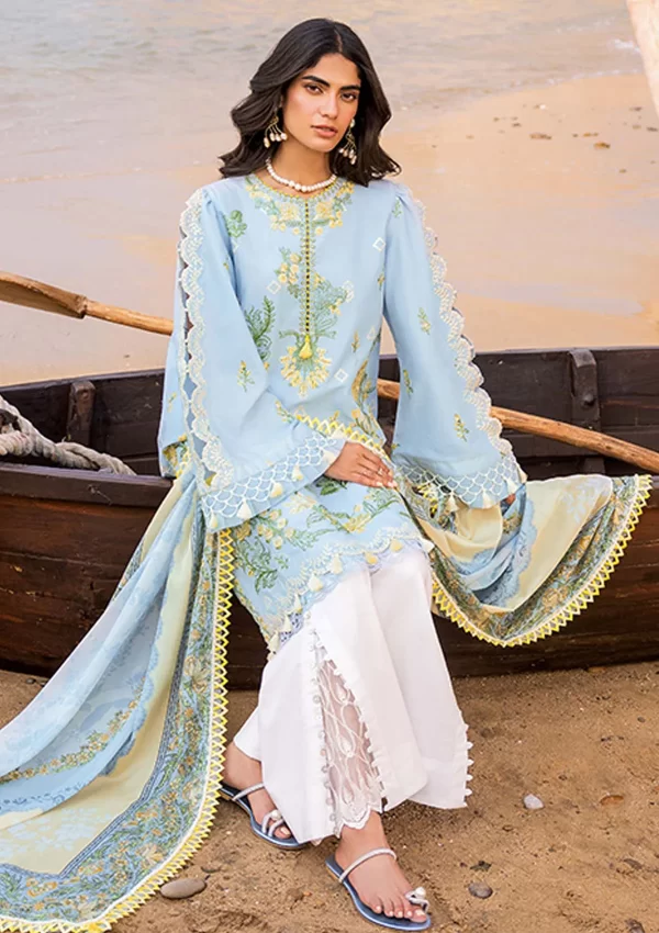 Luxury Lawn Collection By Sadaf Fawad Khan-AMANI - B - Image 3