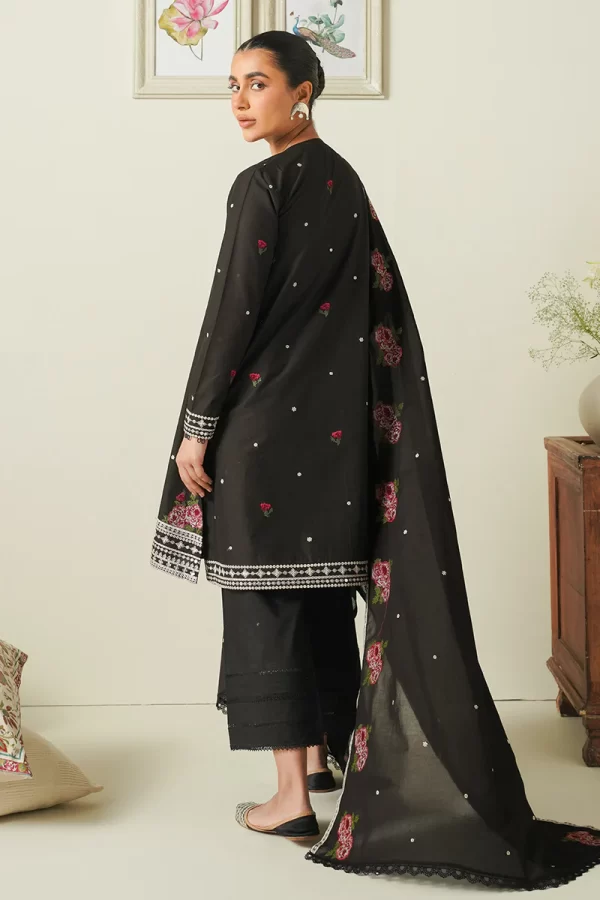 Mahiri Emborided Lawn Collection By Cross Stitch-MIDNIGHT MELODY - Image 3