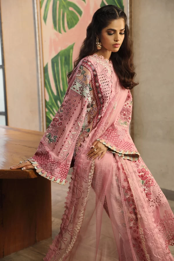 Luxury Lawn ’24 By Maryam Hussain-CORAL - Image 2