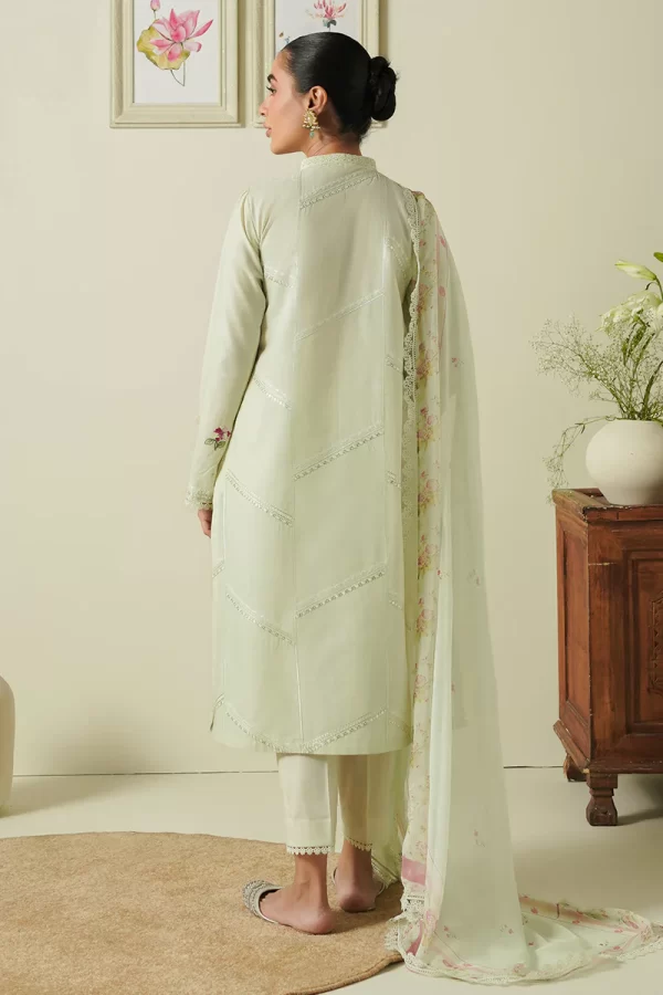 Mahiri Emborided Lawn Collection By Cross Stitch-PASTEL BLOOM - Image 3