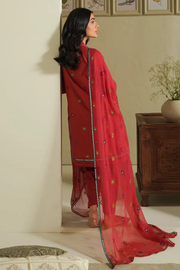 Mahiri Emborided Lawn Collection By Cross Stitch-RUBY SKY - Image 3