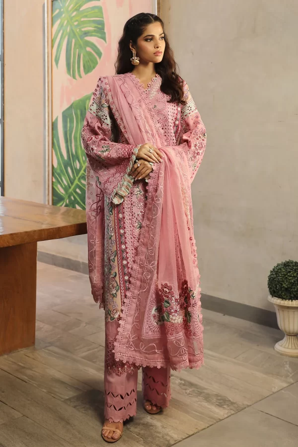 Luxury Lawn ’24 By Maryam Hussain-CORAL - Image 3