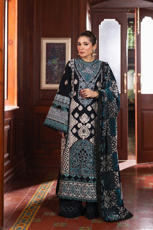 Maryam Hussain winter shawl '24-Evening