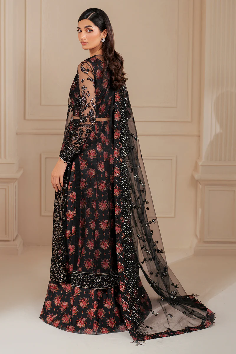 Jazmin formals '24-EMBROIDERED NET UN-4021 - Image 3