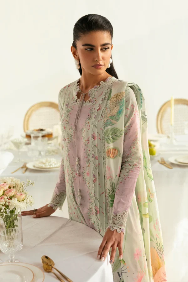 Qalamkar Q Prints Lawn '25-PQ-07 Lira - Image 2