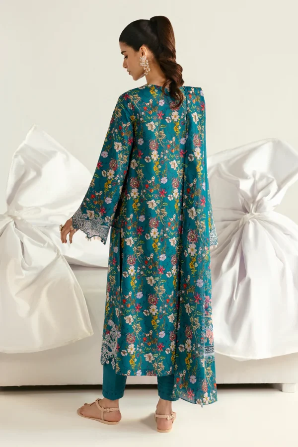 Qalamkar Q Prints Lawn '25-PQ-10 Faha - Image 3