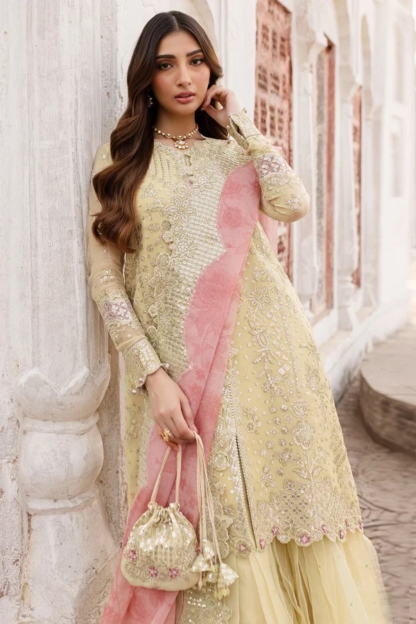 Farasha Ritzier Luxury Chiffon edit '25-Marigold Bliss - Image 3