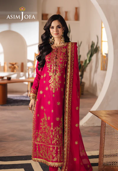 Asim Jofa Heeriye chiffon festive '25 - AJHE-08 - Image 2