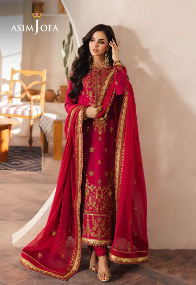 Asim Jofa Heeriye chiffon festive '25 - AJHE-08