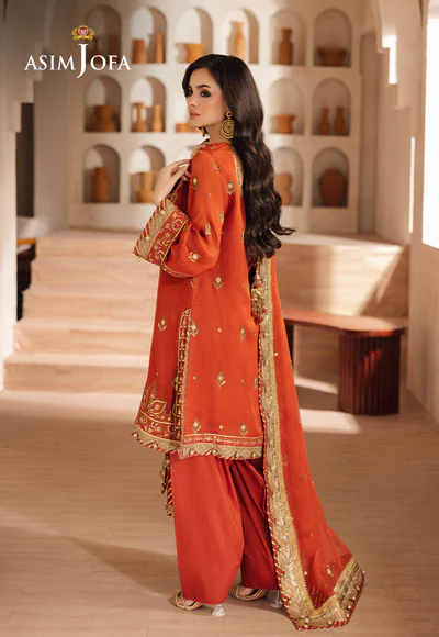 Asim Jofa Heeriye chiffon festive '25 - AJHE-10 - Image 3