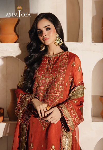 Asim Jofa Heeriye chiffon festive '25 - AJHE-10 - Image 2