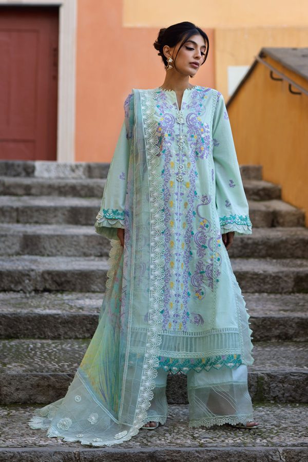 Ansab Jahangir Zoha Luxury Lawn '25-Misty Jade