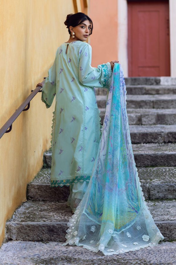 Ansab Jahangir Zoha Luxury Lawn '25-Misty Jade - Image 2