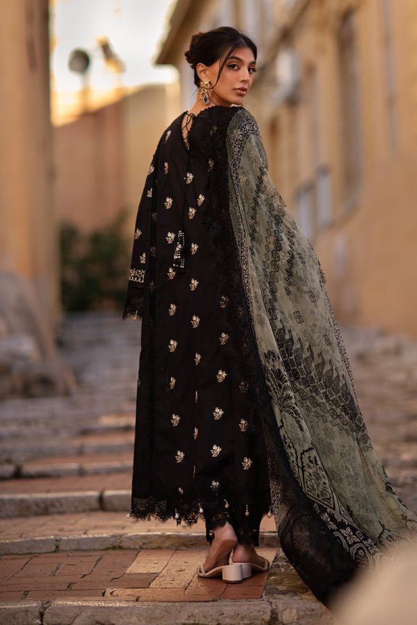 Ansab Jahangir Zoha Luxury Lawn '25-Black Lady - Image 2