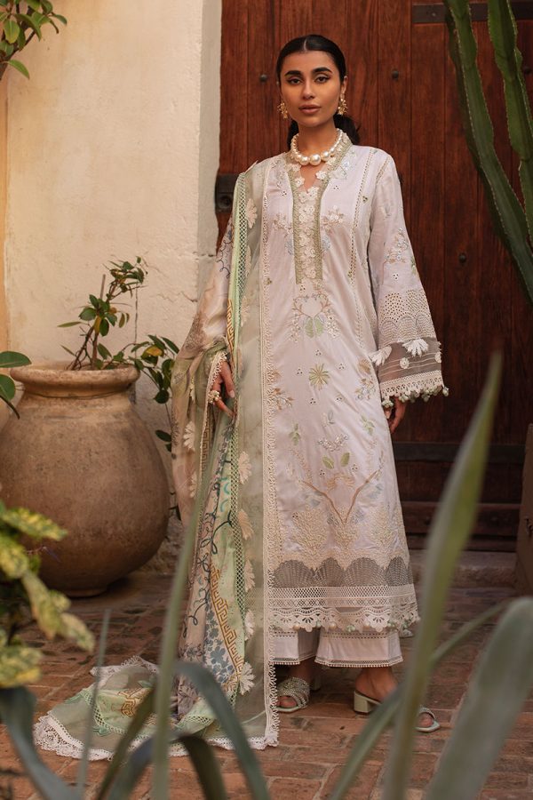 Ansab Jahangir Zoha Luxury Lawn '25-Baby’s Breath