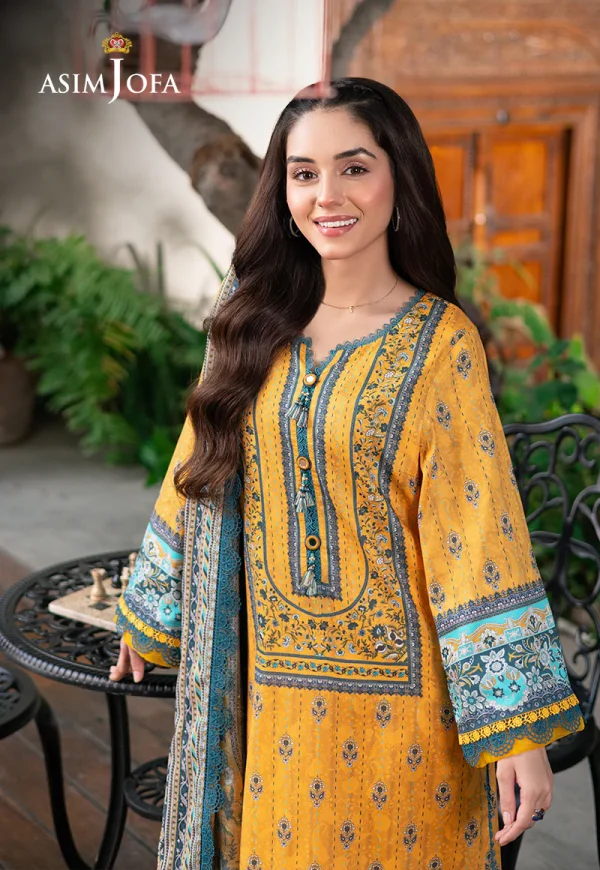 Asim Jofa Prints Lawn '25-AJUUB-23 - Image 3