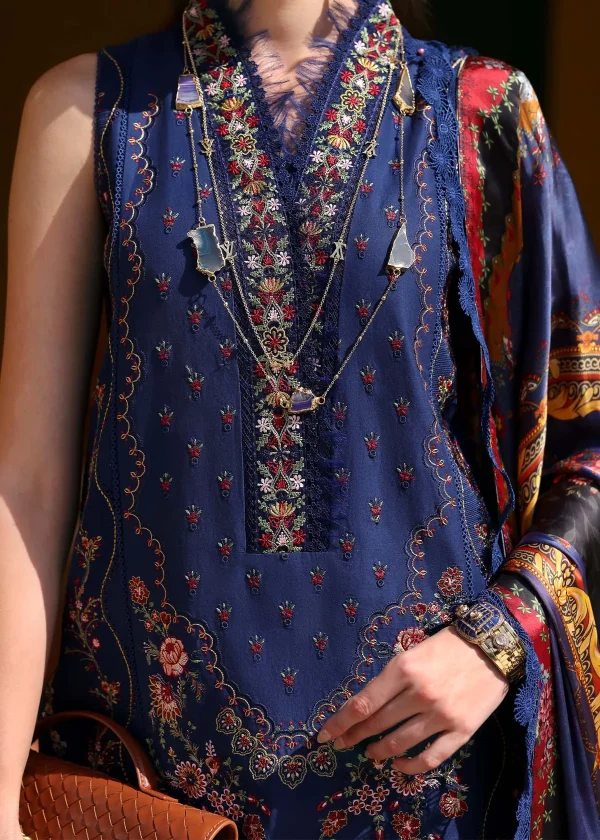 Kanwal Malik Elysia Lawn '25-Azure - Image 2