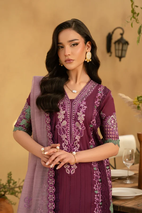 Saira Rizwan Luxury Lawn '25-VALERIE-SRL25-11 - Image 3