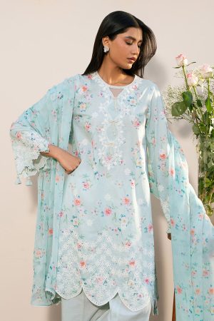 Cross Stitch Mahiri Lawn '25-AQUA DEW