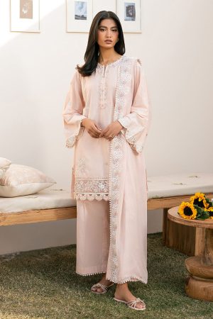 Cross Stitch Mahiri Lawn '25-PEACH BLOOM