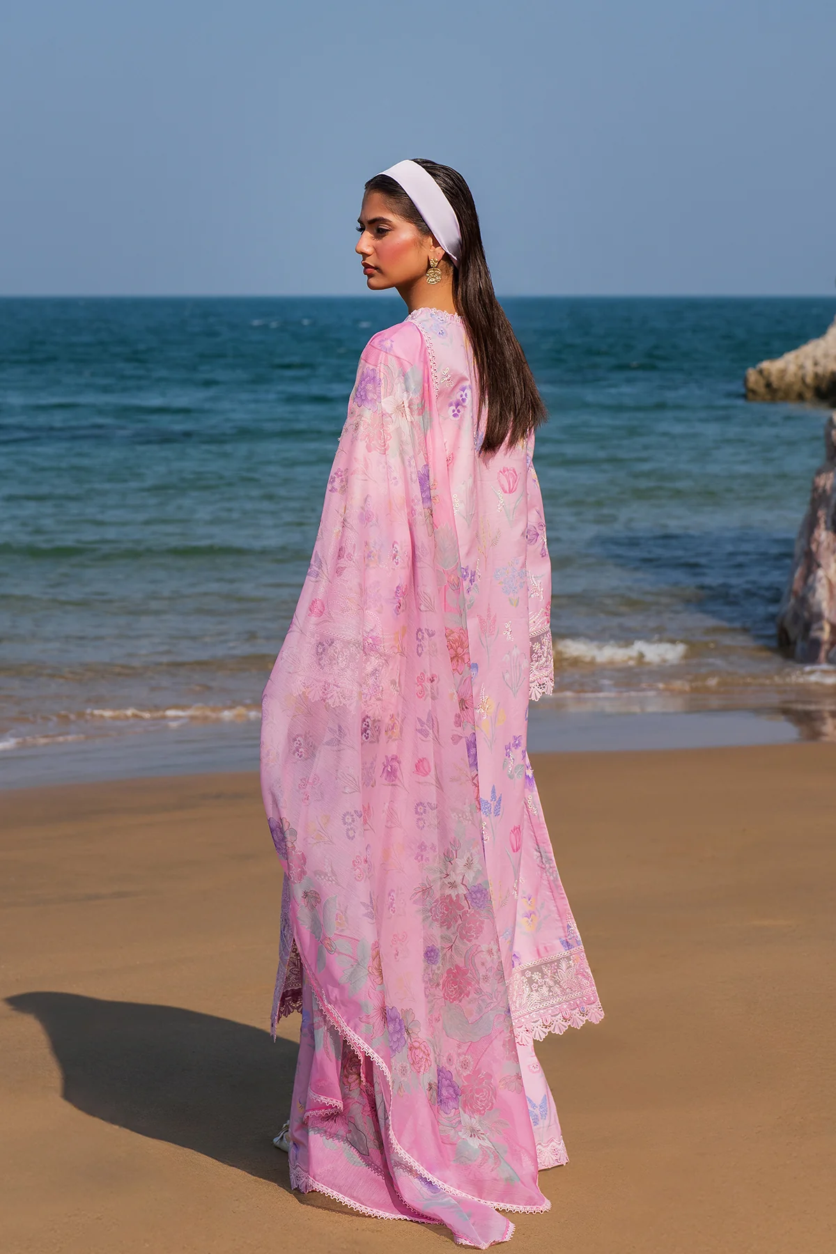 Afrozeh Endless Summer Lawn '25-Gilded - Image 2