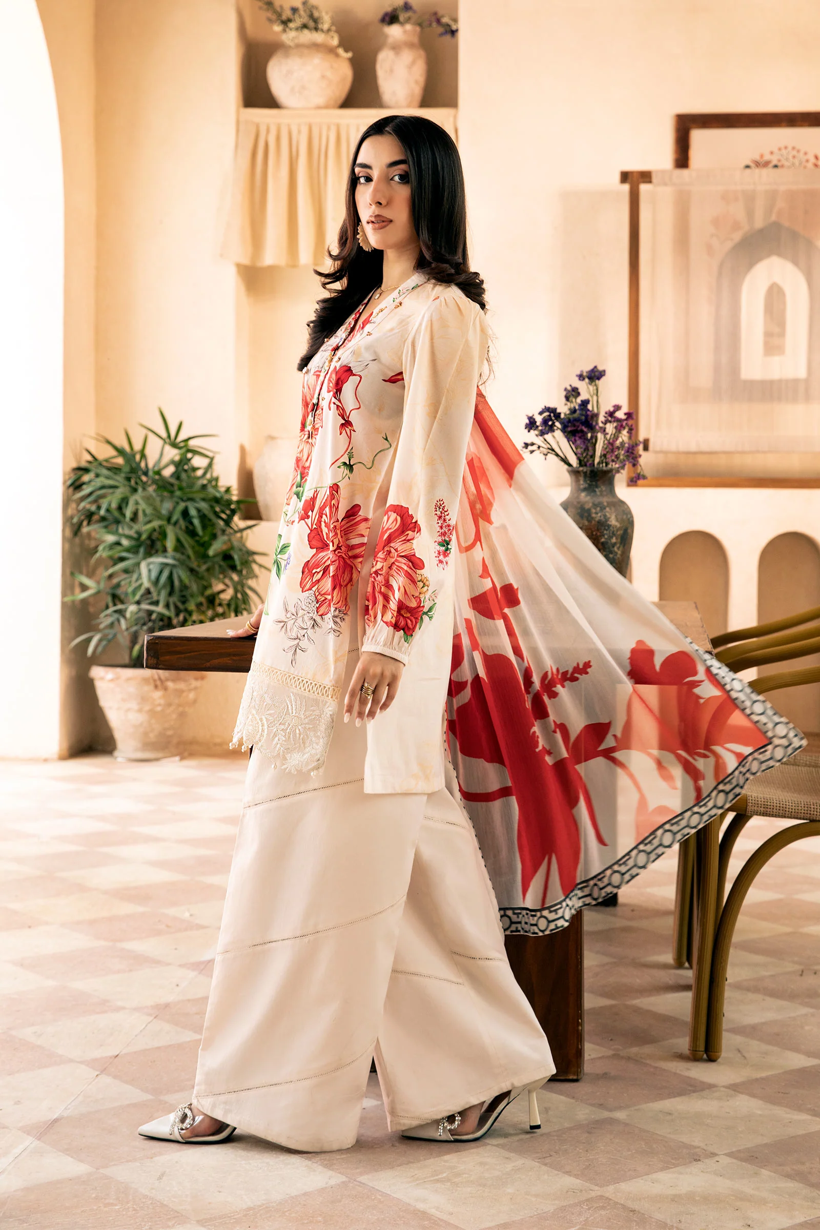 Maria B Basics Lawn '25- MB-CUS25-907B - Image 2