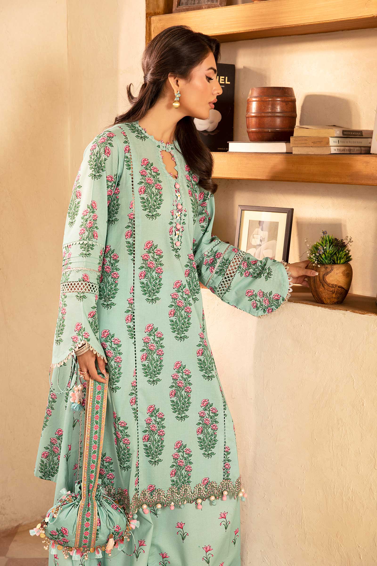 Maria B Basics Lawn '25- MB-CUS25-908B - Image 2