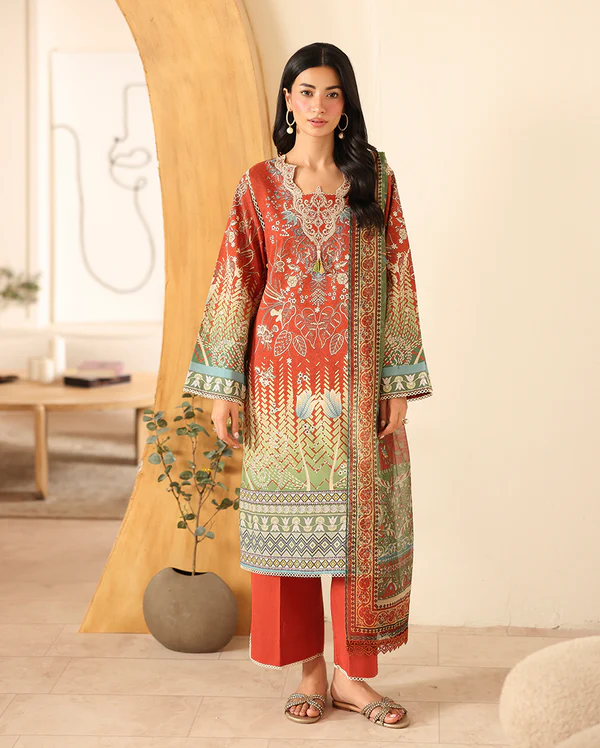 ROHEENAZ Pareesa Printed Cambric'25' Naveen