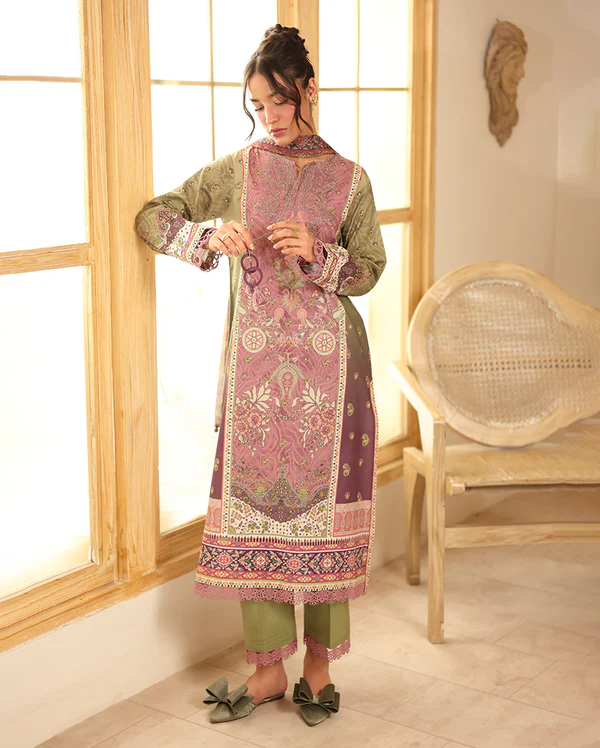 ROHEENAZ Pareesa Printed Cambric' 25' Ruhaab - Image 4