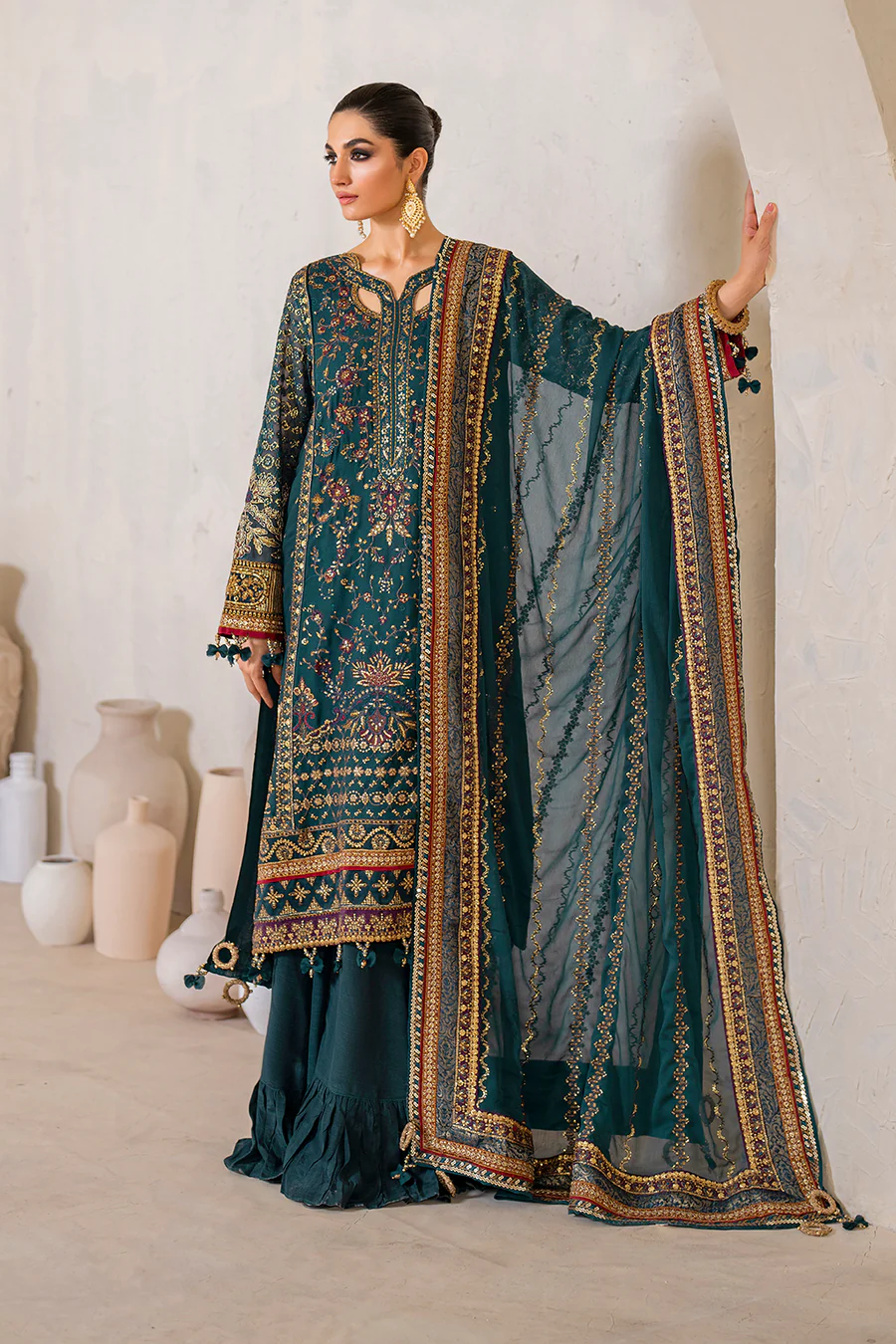 IZNIK Embroidered Chiffon' 25' CC-46 - Image 3
