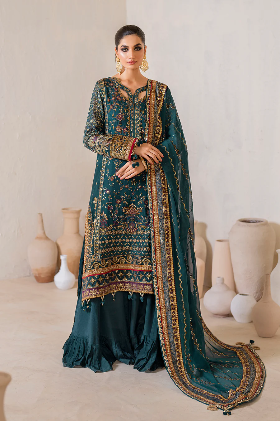 IZNIK Embroidered Chiffon' 25' CC-46 - Image 2