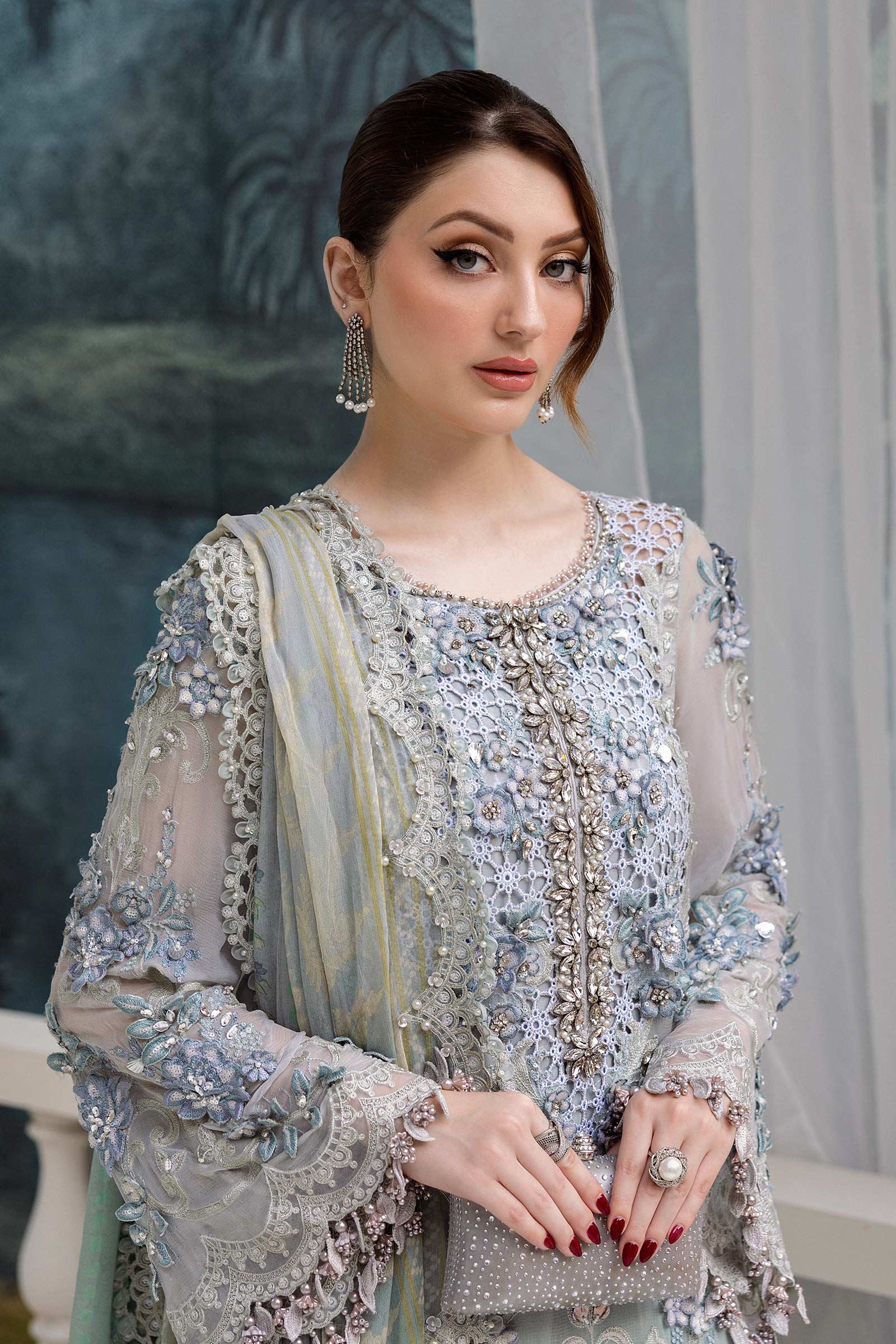 MARIA.B Embroidered Chiffon' 25' MPC-25-108 - Image 3