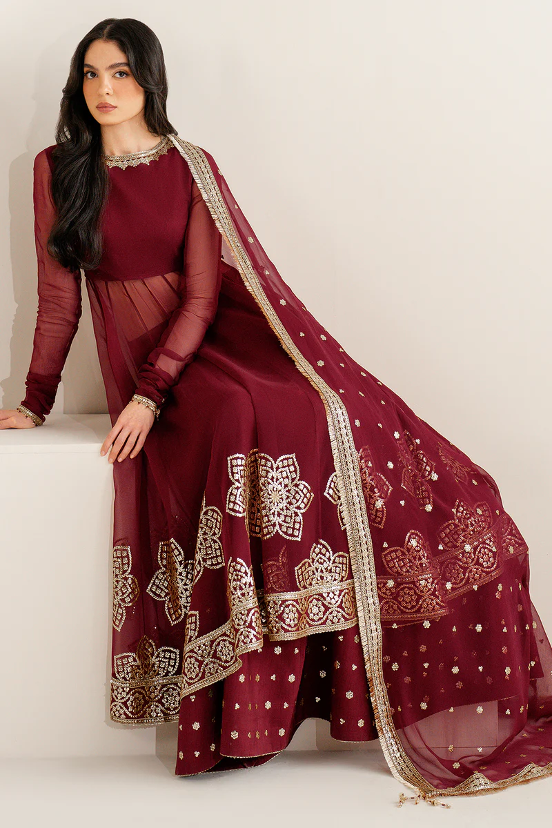 JAZMIN EMBROIDERED CHIFFON' 25' UC-3098 - Image 2