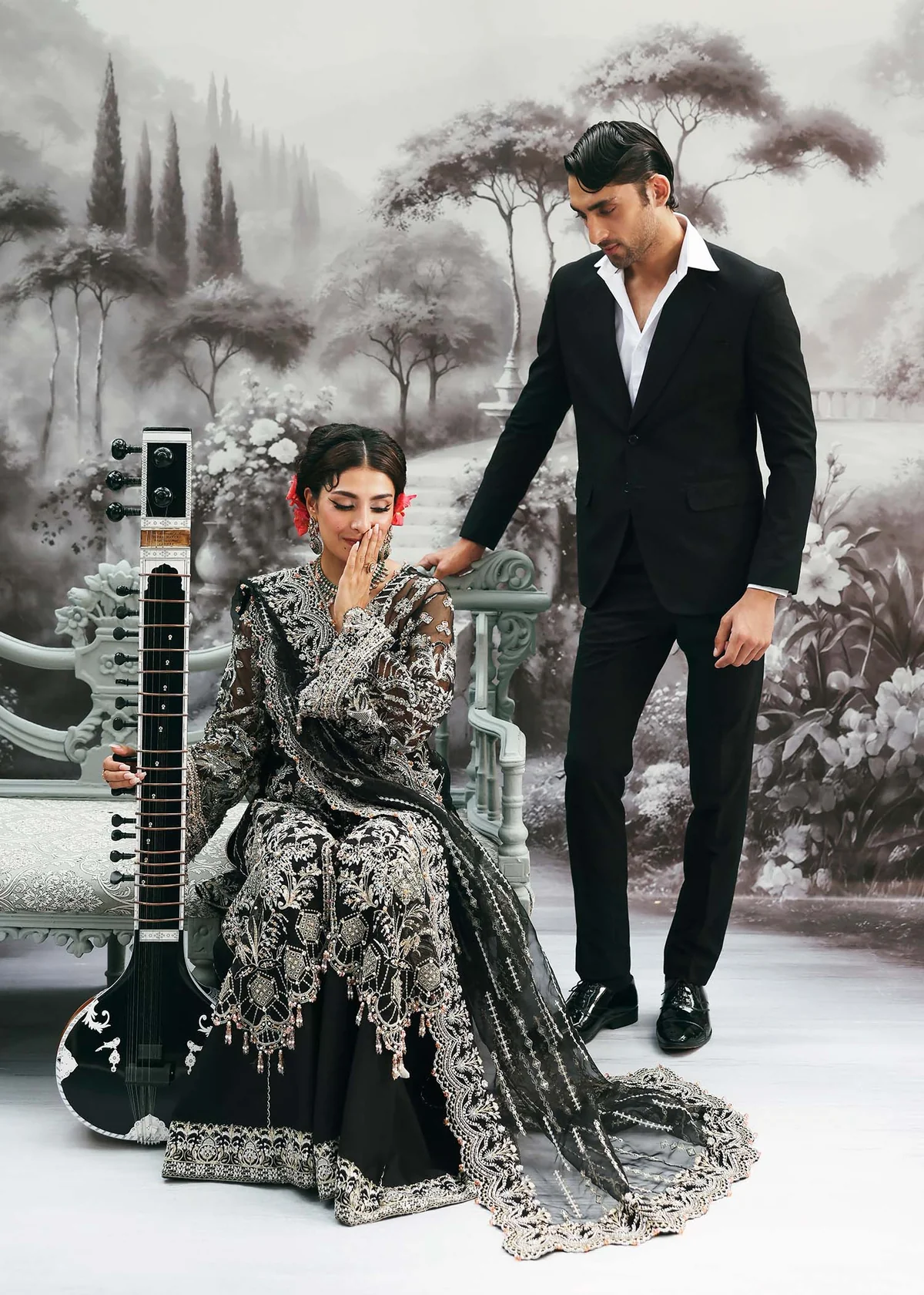 KANWAL MALIK Luxury pret' 25' Huriya - Image 4