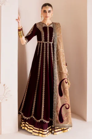 JAZMIN chandni Embroidered Velvet Formal'25' CVF D-12