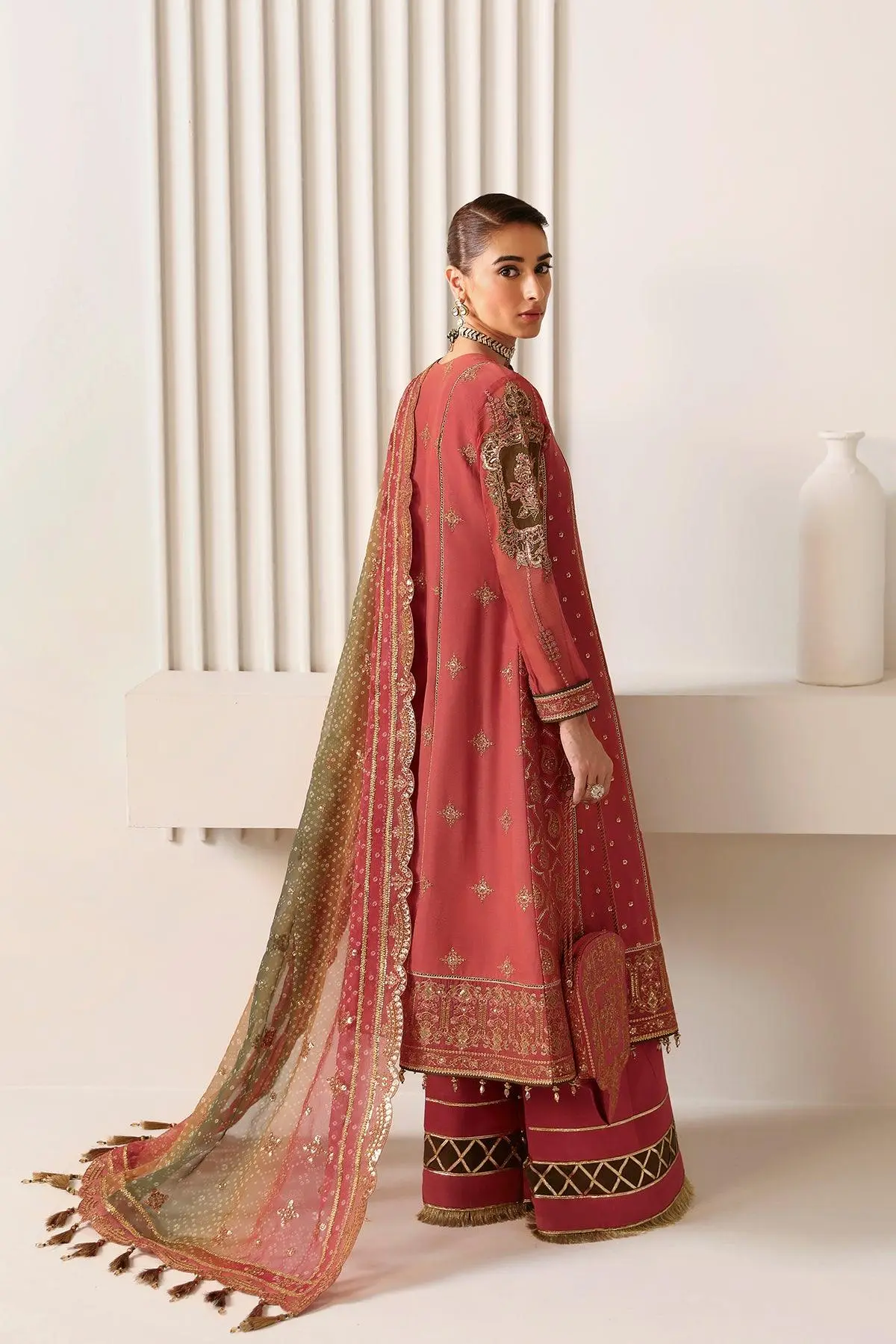 ALIZEH Embroidered Chiffon' 25' AF-CH-2180-Hana - Image 3
