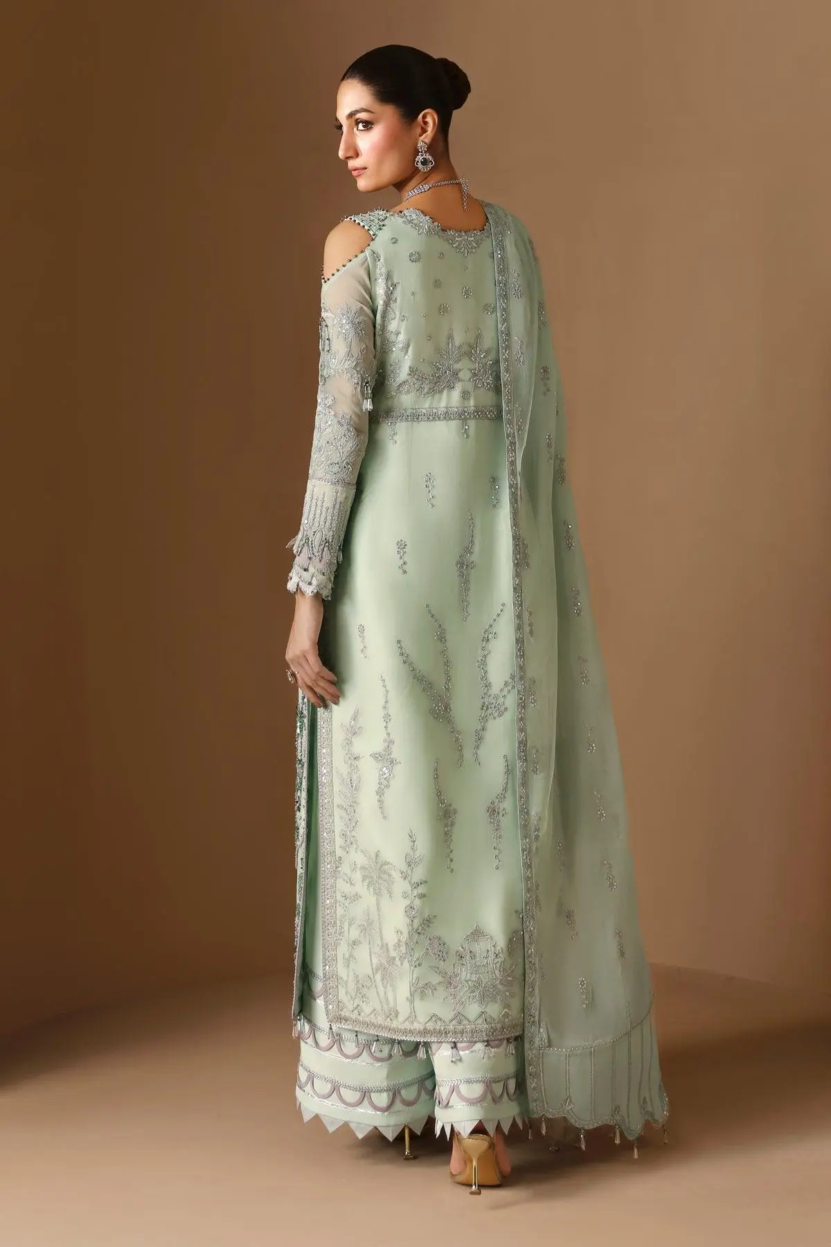 ALIZEH Embroidered Chiffon' 25' AF-HM-4027-Sahar - Image 2