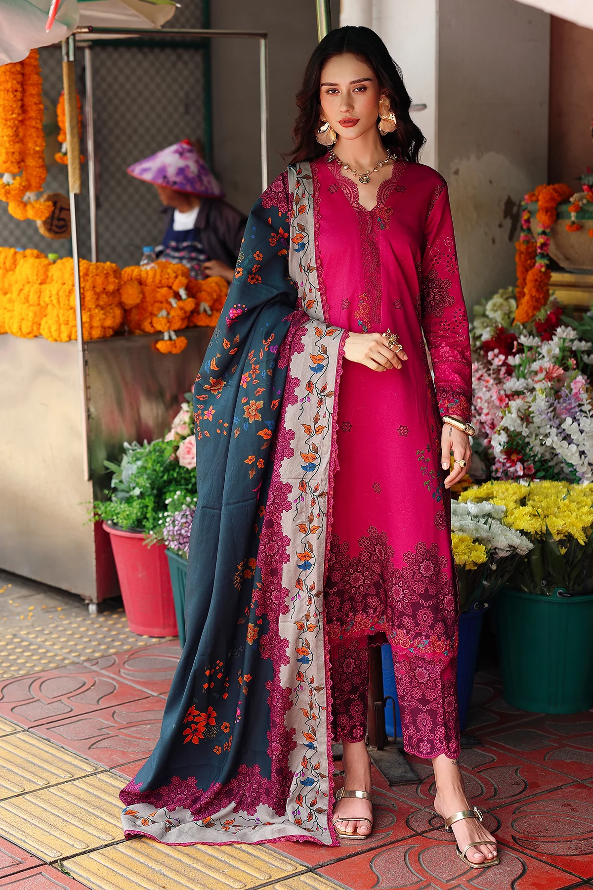 CHARIZMA Embroidered Linen Collection '25' ANW6-06